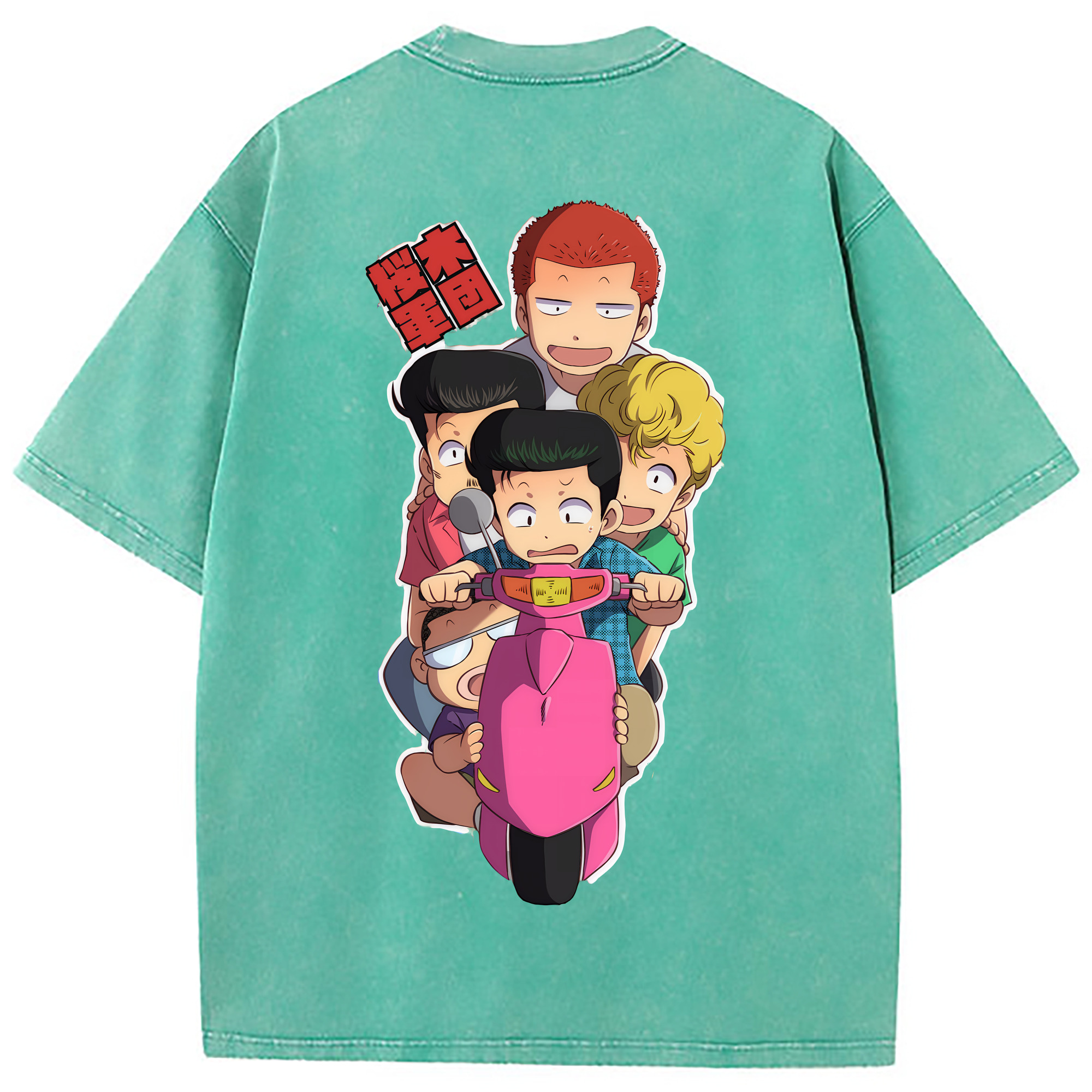 （画像用） SLAM DUNK／スラムダンク 綿100% ヴィンテージ風 半袖Tシャツ（背面プリント）